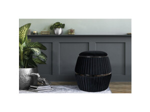 Hocker Doric 225 Schwarz / Graphit