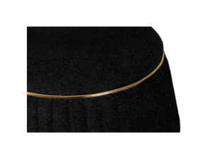 Hocker Doric 235 Schwarz / Gold