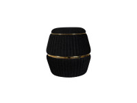 Hocker Doric 235 Schwarz / Gold