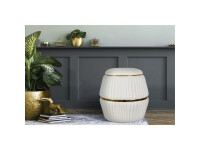 Hocker Doric 245 Elfenbein / Gold