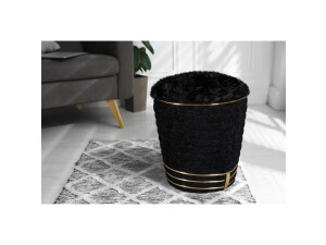 Hocker Doric 335 Schwarz / Gold