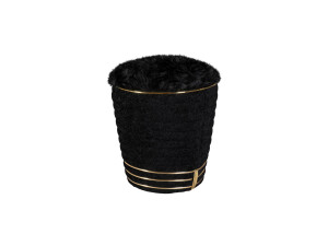 Hocker Doric 335 Schwarz / Gold