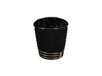 Hocker Doric 335 Schwarz / Gold