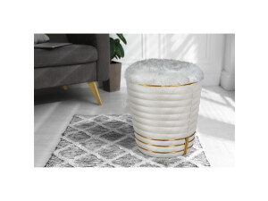 Hocker Doric 345 Elfenbein / Gold