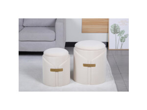 Hocker Forcet 125 2er-Set Grau