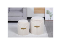 Hocker Forcet 125 2er-Set Grau