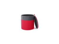 Hocker Kassandra 125 Rot / Dunkelgrau