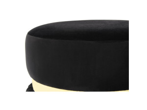 Hocker Rebecca 925 Schwarz / Gold