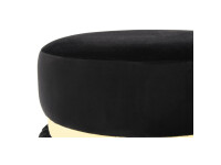 Hocker Rebecca 925 Schwarz / Gold