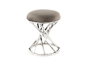 Hocker Wesley 325 Grau / Silber