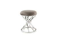 Hocker Wesley 325 Grau / Silber