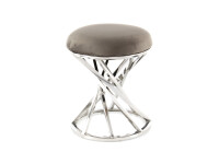 Hocker Wesley 325 Grau / Silber