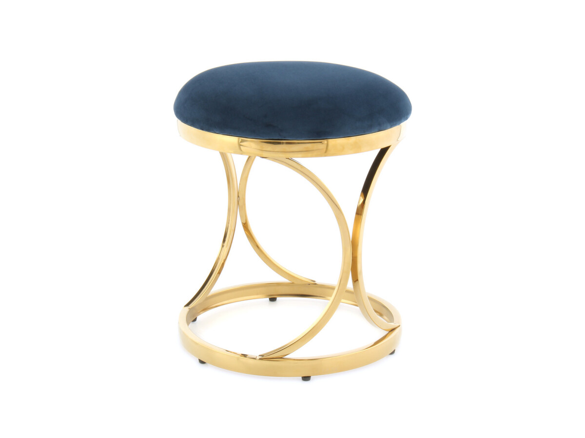 Hocker Weyda 325 Blau / Gold