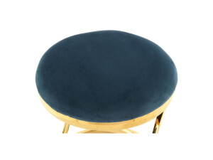 Hocker Weyda 325 Blau / Gold