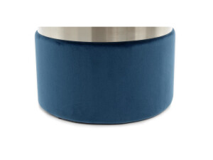 Hocker Zora 125 2-er Set Hellblau / Silber / Blau