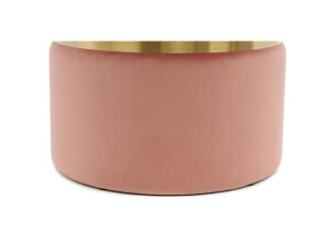 Hocker Zora 125 2-er Set Rosa / Gold / Altrosa