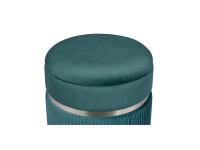 Hocker Zora 325 2er-Set Petrol / Silber