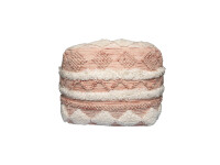 Pouf Bohist 225 Rosa / Creme 50cm x 50cm