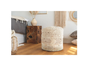 Pouf Bohist 425 Creme / Khaki 35cm x 35cm