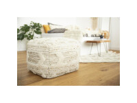 Pouf Bohist 425 Creme / Khaki 50cm x 50cm