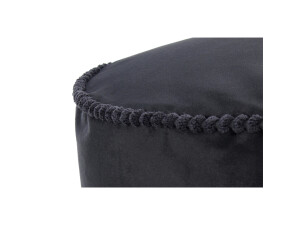 Pouf Taj Mahal 225 Schwarz